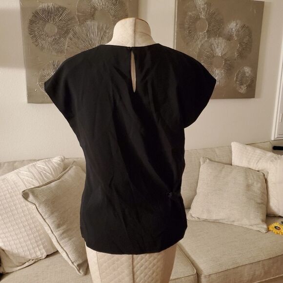 Rag & Bone Etta Side Tie Top sz Medium in Black - Picture 5 of 8